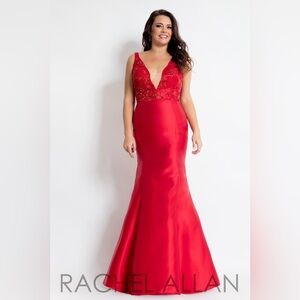 Rachel Allan Vibrant Red Prom Dress